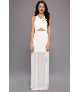 BCBGeneration Y Back Princess Slit Gown VDW65A43 Womens Dress (White)