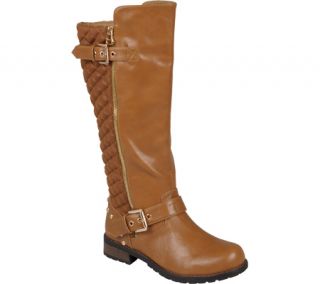 Womens Journee Collection Tall Buckle Detail Boots   Tan Boots