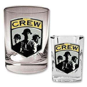 hidden Columbus Crew Rocks Glass and Square Shot Glass Set