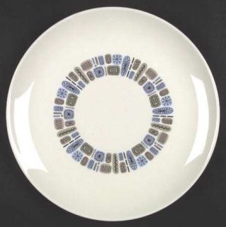 Canonsburg Temporama Dinner Plate, Fine China Dinnerware   Blue, Brown & Green C