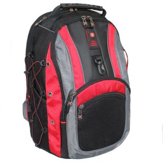 Wenger Swiss Gear The Hudson Ii Red 16 inch Laptop Computer Backpack (Black/redWeight 2.85 poundsBackpack dimensions 19 inches high x 14 inches long x 10 inches deepLaptop pocket dimensions 15.25 inches high x 11 inches long x 1.75 inches deep Computer