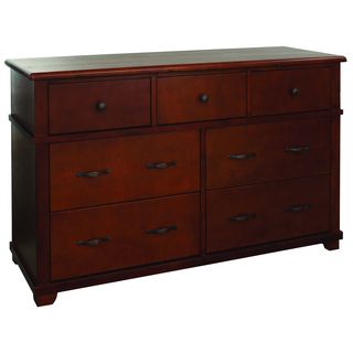 Woodridge Chestnut 7 drawer Transitional Dresser