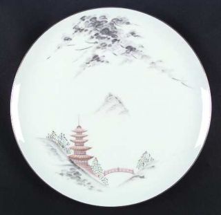 Sone Kiyomizu Dinner Plate, Fine China Dinnerware   Landscape Design