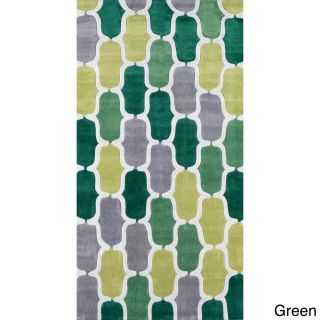 Nuloom Hand tufted Green Rug (5 X 8)