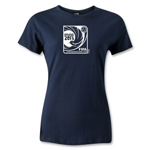 FIFA Confederations Cup 2013 Womens Emblem T Shirt (Navy)