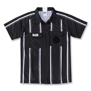 RefGear Pro Soccer Referee Jersey (Black)