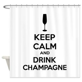  Keep calm and drink champagne Shower Curtain  Use code FREECART at Checkout