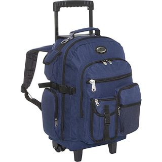 Deluxe Wheeled Backpack   Navy