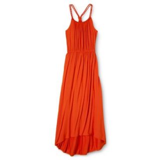 Merona Petites Sleeveless Braided Maxi Dress   Orange LP