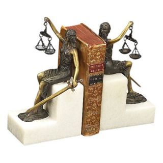 Seated Lady Justice Bookends Multicolor   R19V