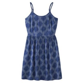 Mossimo Supply Co. Juniors Easy Waist Dress   Blue Print XL(15 17)