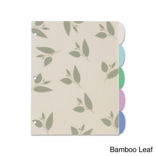 Avery Studio Collection Plastic Write on Five tab Dividers (MulticolorsWeight 4 ouncesModel AVE1717 0 2 4Quantity 1 pack of tab dividersTab style 5 Tab, bamboo leaf, bubbles, flowersIndex divider size 11 x 8.5 )