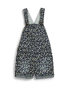 Joes Girls Floral Denim Overalls   Floral Indigo