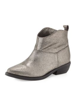 Danice Star Suede Ankle Boots, Pewter