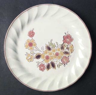Hearthside Gaiety Dinner Plate, Fine China Dinnerware   Yellow&Orange Flowers,Sw