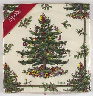 Spode Christmas Tree Green Trim Luncheon Napkins/Package/Paper, Fine China Dinne