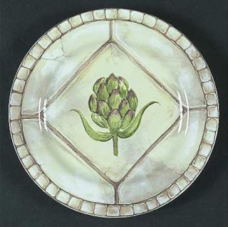 American Atelier San Marco Salad/Dessert Plate, Fine China Dinnerware   Tan Bord