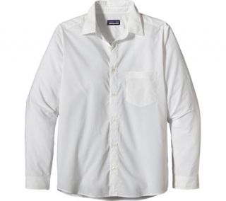 Mens Patagonia Long Sleeved Gone Again Shirt   White Cotton Shirts