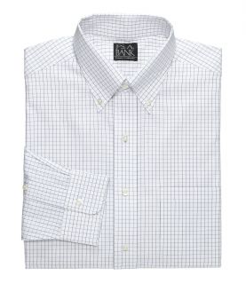 Traveler Tailored Fit Pinpoint Check Buttondown Collar Dress Shirt JoS. A. Bank