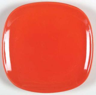Gibson Designs Escapade Red Salad Plate, Fine China Dinnerware   All Red, Multis