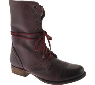 Womens Steve Madden Troopa   Wine Leather Boots