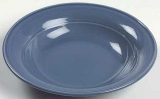 Nancy Calhoun Solid Color Light Blue Rim Soup Bowl, Fine China Dinnerware   All