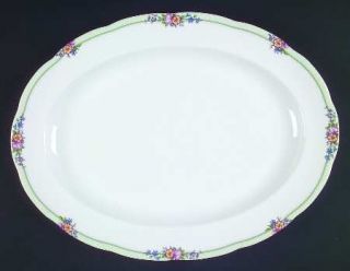 Royal Albert Hartington 16 Oval Serving Platter, Fine China Dinnerware   Hampto