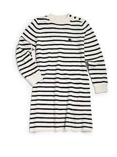 Burberry Little Girls Striped Sweater Dress   Navy & White Stripe