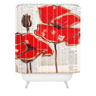 Irena Orlov Red Perfection Shower Curtain