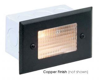 Corona Lighting CL350CU 18W Low Voltage Rectangular Recessed Step Light, Copper 5W x 3T