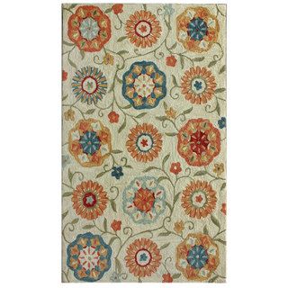 Nuloom Handmade Floral Ivory Rug (6 X 9) (MultiPattern FloralTip We recommend the use of a non skid pad to keep the rug in place on smooth surfaces.All rug sizes are approximate. Due to the difference of monitor colors, some rug colors may vary slightly