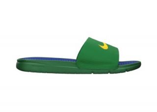 Nike Benassi Solarsoft Mens Soccer Slide Sandals   Pine Green