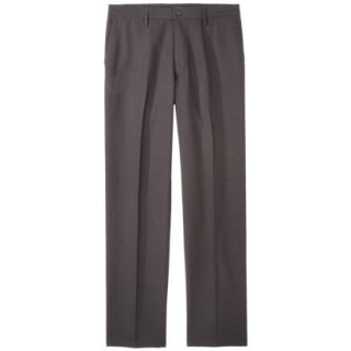 Haggar H26 Mens Classic Fit Performance Pants   Charcoal Gray Windowpane 42x30