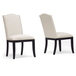 Baxton Studio Tyndall Beige Linen Modern Dining Chairs (set Of 2)