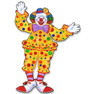 Jointed Circus Clown Cutout