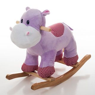 Happy Trails Henrietta The Rocking Hippo (PinkDimensions 22 inches long x 9 inches wide x 17.50 inches highWeight 5.5 poundsWeight limit 60 poundsAge Two (2) through four (4) )