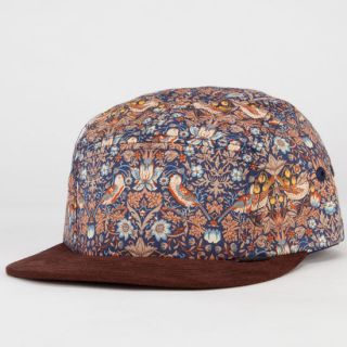 Strawberry Thief Mens 5 Panel Hat Brown One Size For Men 227673400