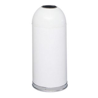 Safco Products Open Top Dome Round Receptacle 9639 Color White