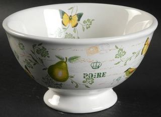 Mikasa Antique Countryside Footed Soup/Cereal Bowl, Fine China Dinnerware   Frui