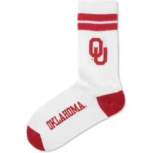 Oklahoma Sooners For Bare Feet NCAA Youth Two Stripe Sock