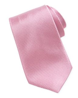 Neat Jacquard Silk Tie, Pink