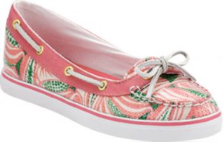 Womens Sperry Top Sider Lola Sequins   Pink Fish Canvas Casual Shoes