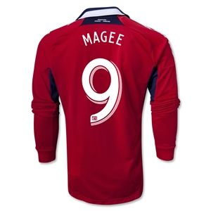 adidas Authentic Chicago Fire 2013 MAGEE LS Primary Soccer Jersey