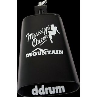 Corky Lang Mississippi Queen Black Cowbell With White Print