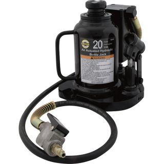 Omega 20 Ton Low Profile Air Actuated Bottle Jack, Model 18209