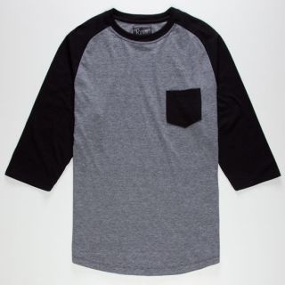 End On End Mens Baseball Tee Black In Sizes X Large, Large, Small, Xx 
