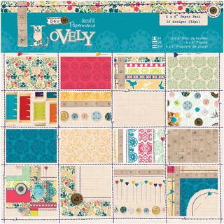 Papermania Sew Lovely Paper Pack 6x6 32/sheets