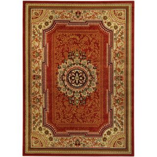 Medallion Traditional Red Area Rug (82 X 910)