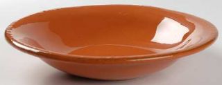 Vietri (Italy) Fantasia Orange (Solid Color) 8 Individual Pasta Bowl, Fine Chin