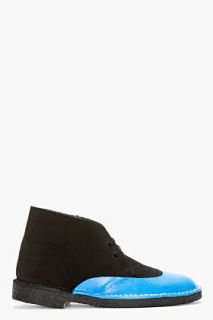 Sacai Black Brogue Detail Chukka Boots